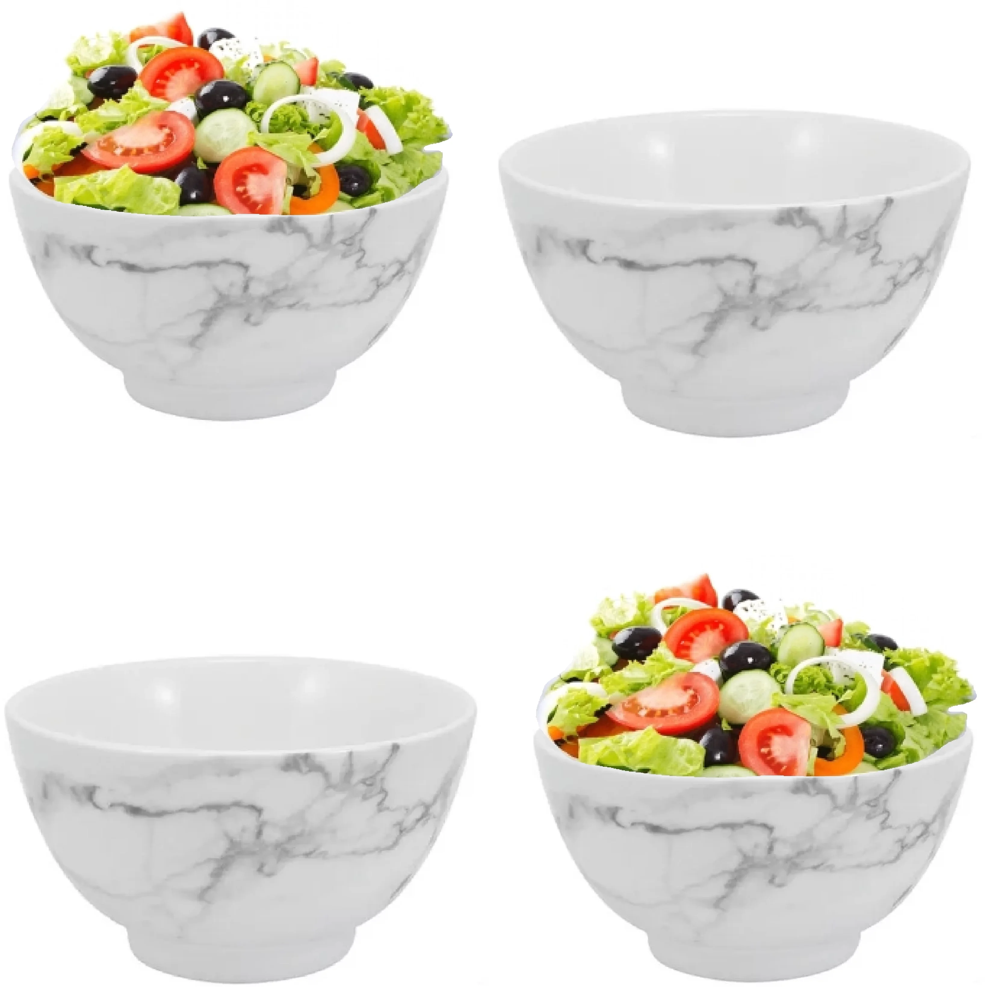 4 Bowl Bowl Melamine 720ml Salad Bowl Desserts