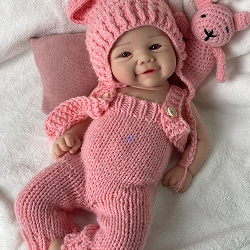 18 Inch Silicone Reborn Baby Dolls Girl Lifelike Newborn Babies Dolls Handmade Painted Doll Artist Collectors Doll Enthusiasts