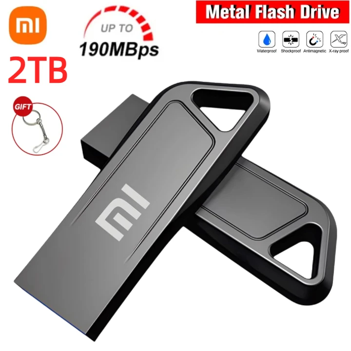 محرك فلاش Xiaomi USB عالي السعة 2 تيرا بايت USB 3.0 قلم محرك معدني 1T 512G 256G محرك قلم عالي السرعة USB بطاقة الذاكرة محرك U القرص