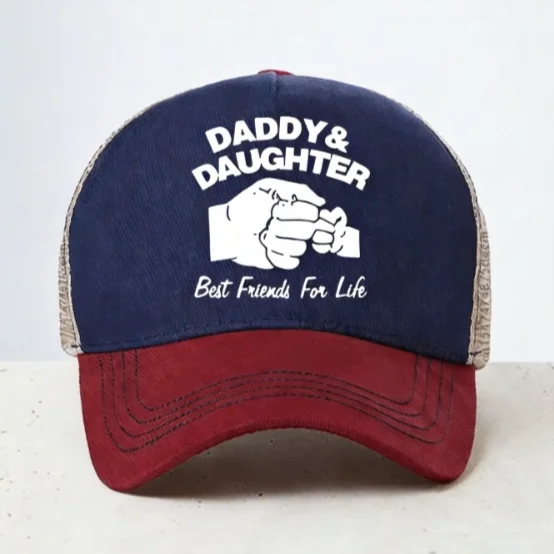 Daddys Daughter Best Friends for Life Lovely Baseball Cap Classic Fashion Unisex Mesh Breathable hat