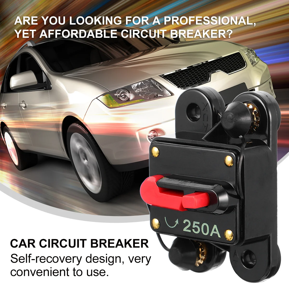 

Switch Self-recovery Circuit Breaker Car Audio Accessory Alloy Fuse Protection Holder