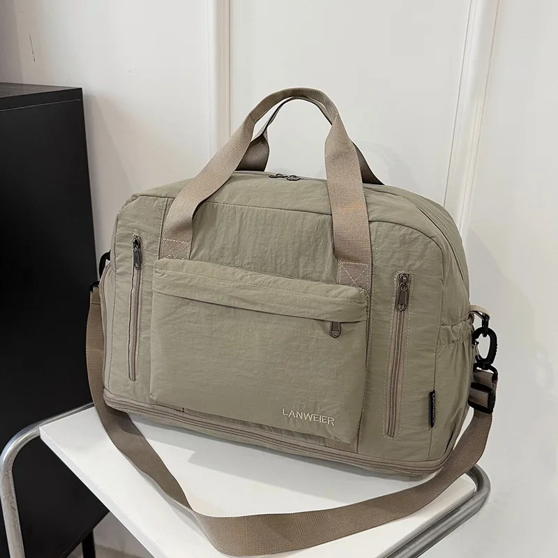 

Women Fitness Sports Gym Handbag Large Capacity Travel Duffel Men Carry On Tote Outdoor Camping Swimming Training Shoulder Bag