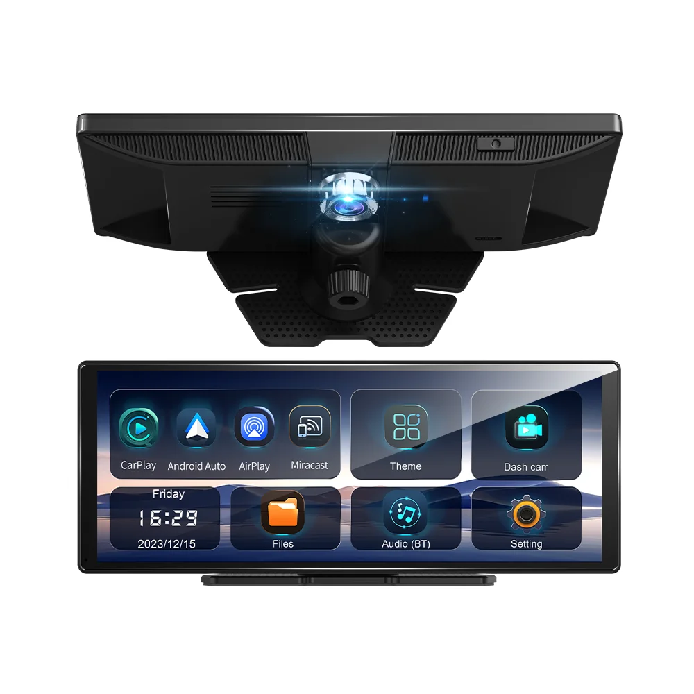 11.30 "لاسلكي Carplay 4K GPS Track Playback Multi-UI ADAS CarPlay GPS Navigation Dual Record DVR