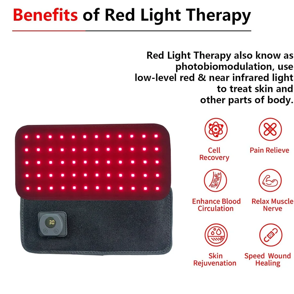 Pet Care Home Use Infrared Red Light Therapy Belt Wrap for Dogs Cats