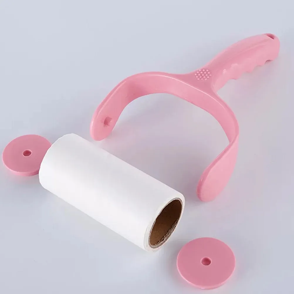 

1Pcs Sticky Lint Roller Pet Hair Remover Pink Strong Adhesive Sticky Picker for Clothes Furniture Car Bed Upholstery Cleaning