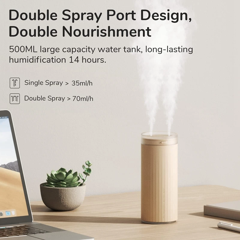 Small Portable Mini Humidifier Personal Cool Mist Humidifiers For Bedroom Quiet Auto Shut-Off Desk Humidifier