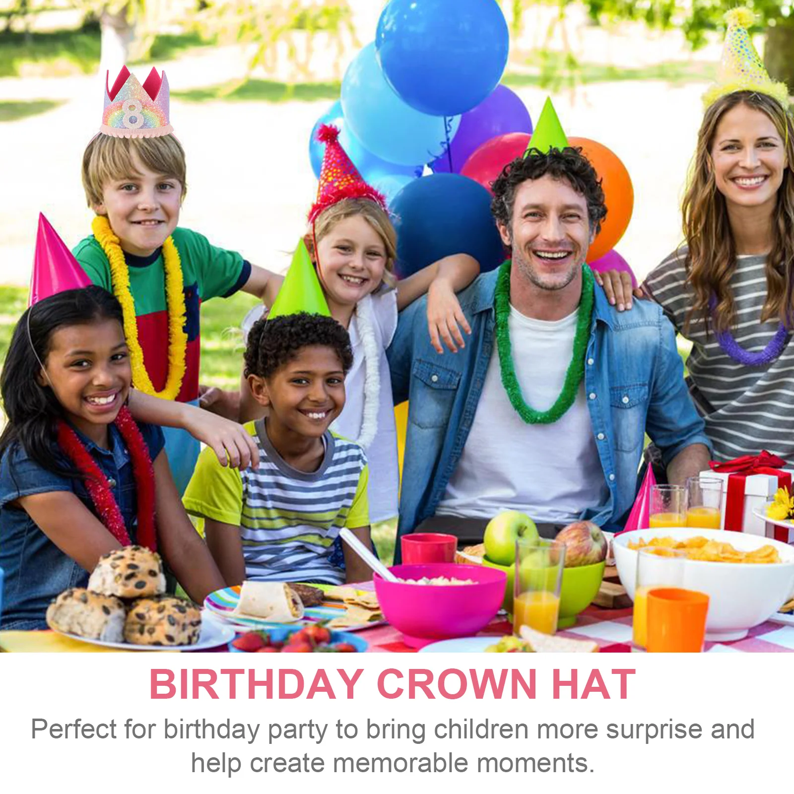 

Birthday Rainbow Crown Has Kids Hat Baby Crowns for Girls Fabric Paper Headbands
