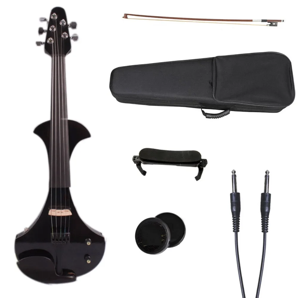 

4 string electric violin electric guitar shape Violin Bow Case Big jack Yinfente