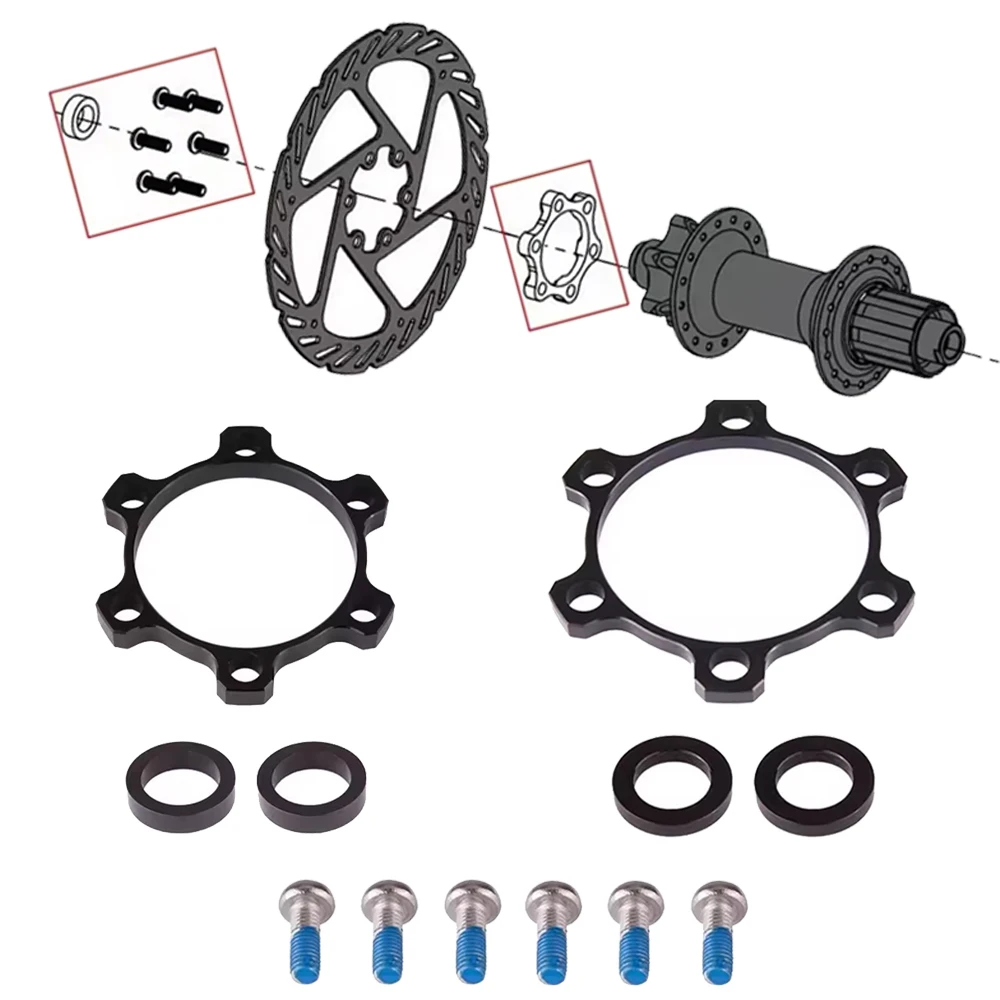 Bicycle Boost Hub Adapter Change 12x142 to 148 15x100 to 110 110 148 Bike Hub Spacer Washer 6 Bolt standard Thru Axle 15mm