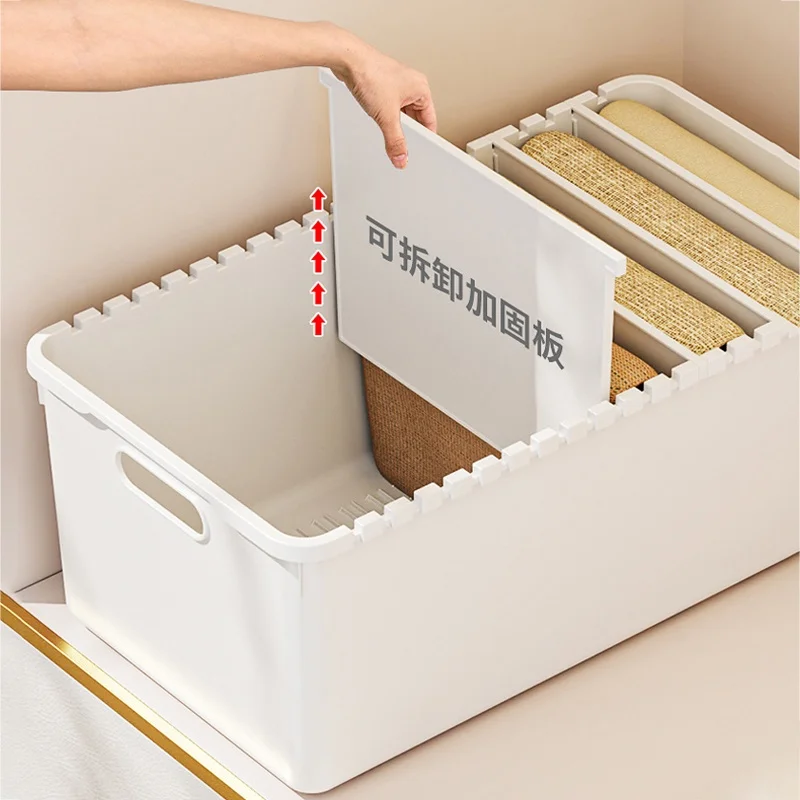 

Органайзер для шкафа для домашнего использования, многослойный контейнер для хранения джинсов, одежды, брюк, нижнего белья, постельного белья, сумок, 35 л