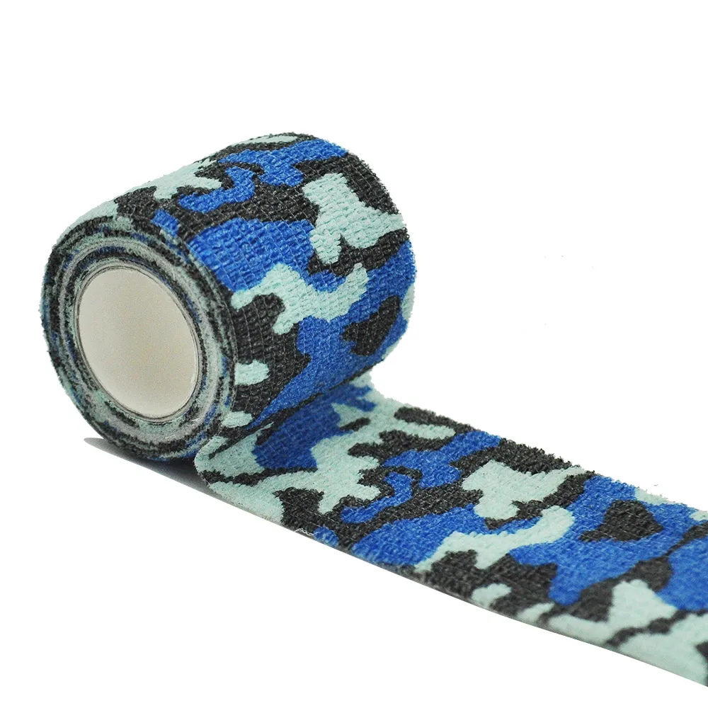 Camuflagem Elastic Wrap Tape, fita do exército, impermeável, durável, auto-adesivo, atadura elástica, caça ao ar livre