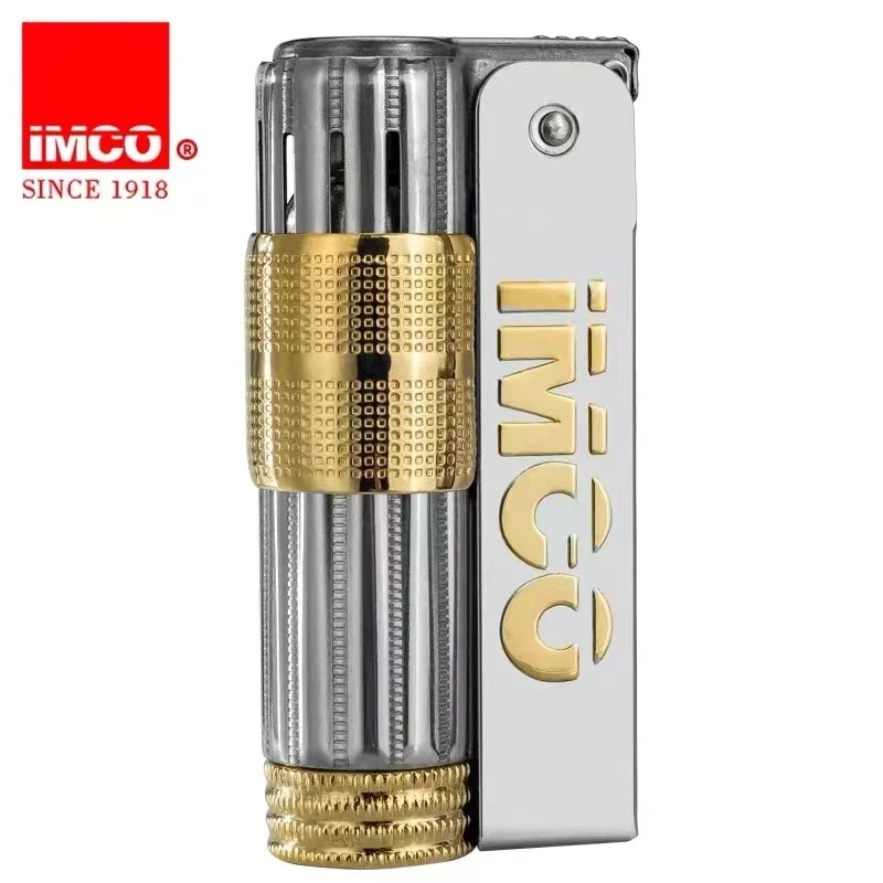 2024 IMCO 6700 Vintage Stainless Steel Metal Lighter Austrian Gasoline Grinding Wheel Lighter Kerosene Series Genuine With Box