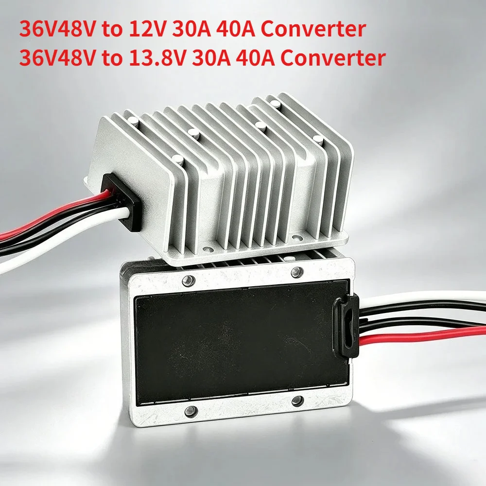 DC 30V-60V to 12V/13.8V 30A 40A Voltage Regulator Step-Down Power Supply Circuit for Auto Car Truck Solar System Electric Motor