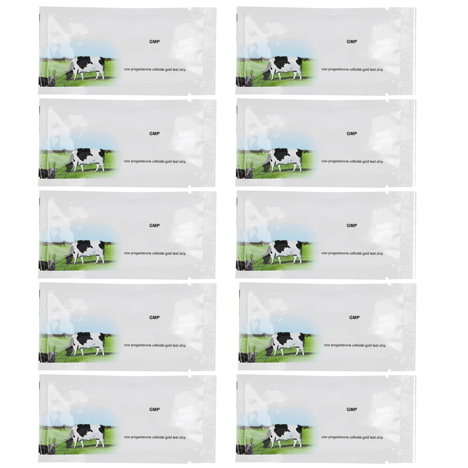 10Pcs Cow Pregnancy Test Paper Livestock Disposable Early Pregnant Detection Testing Tool