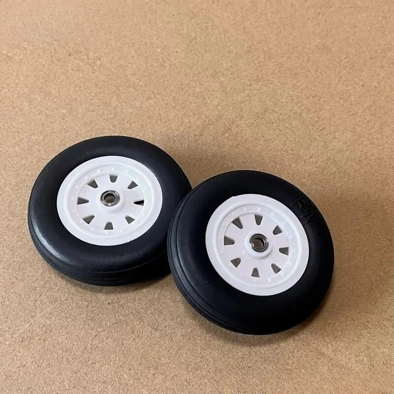 EVA Sponge Model Aircraft Wheels 40/60mm 45 × 16/60 × 17 Holes 4.1mm Fixed Wing Landing Gear Wheels 2 Pcs