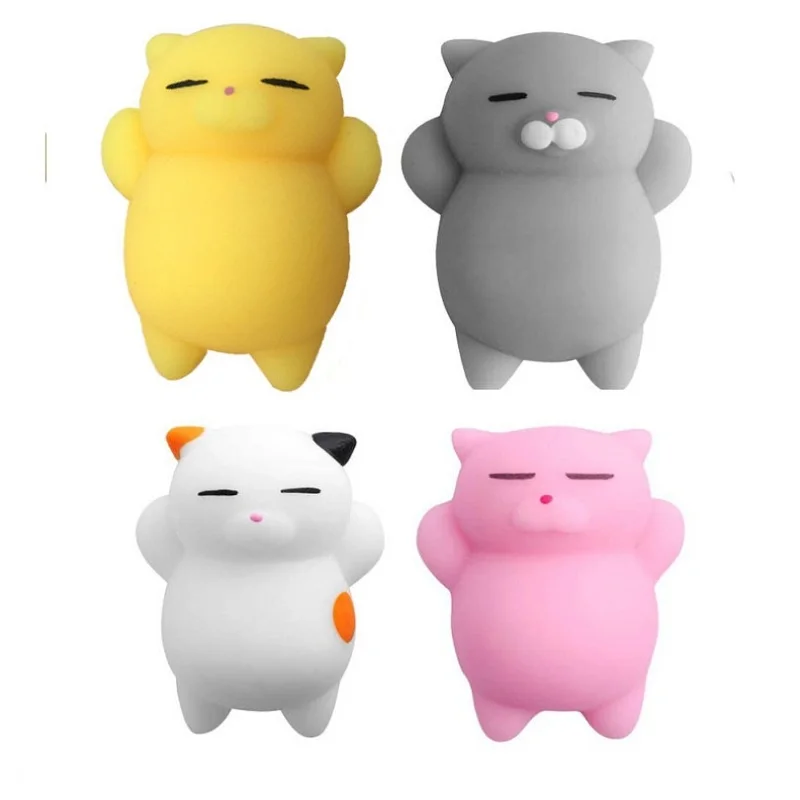 Mini Squeeze Stretchy Toy Squishy Cat Cute Kawaii Animal Healing Stress Fidget Vent Toys Funny Antistress Gift Christmas Prese