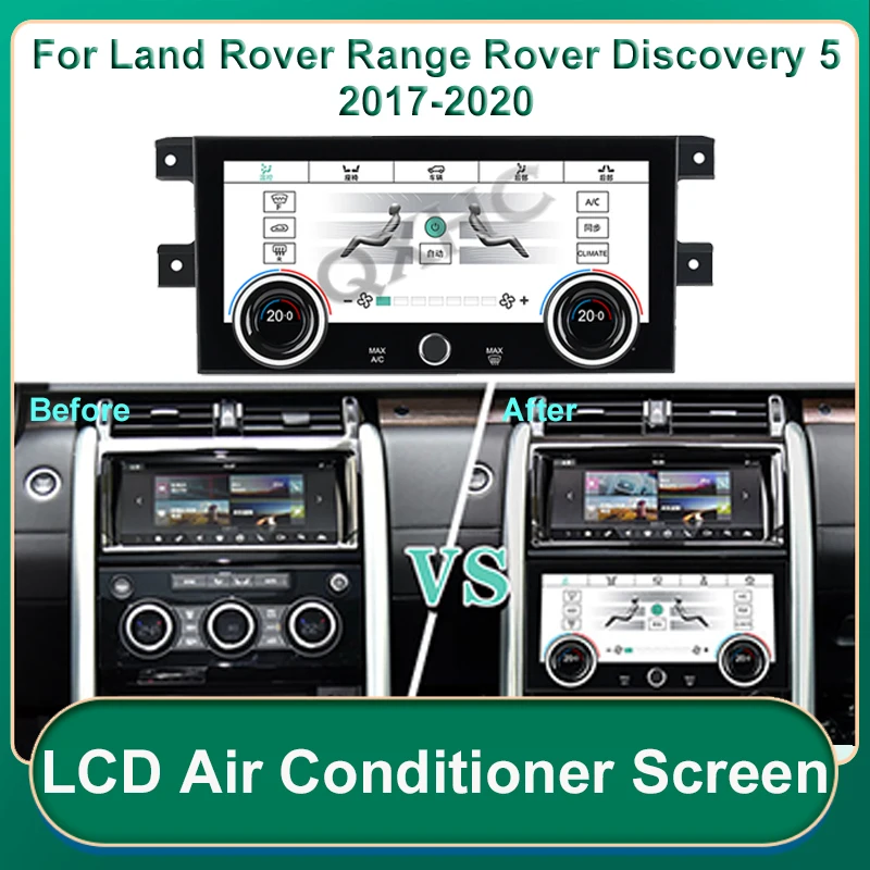 LCD Air Conditioning Screen For Land Rover Discovery 5 LR5 L462 2017-2020 Voice AC Panel Display Control Touch