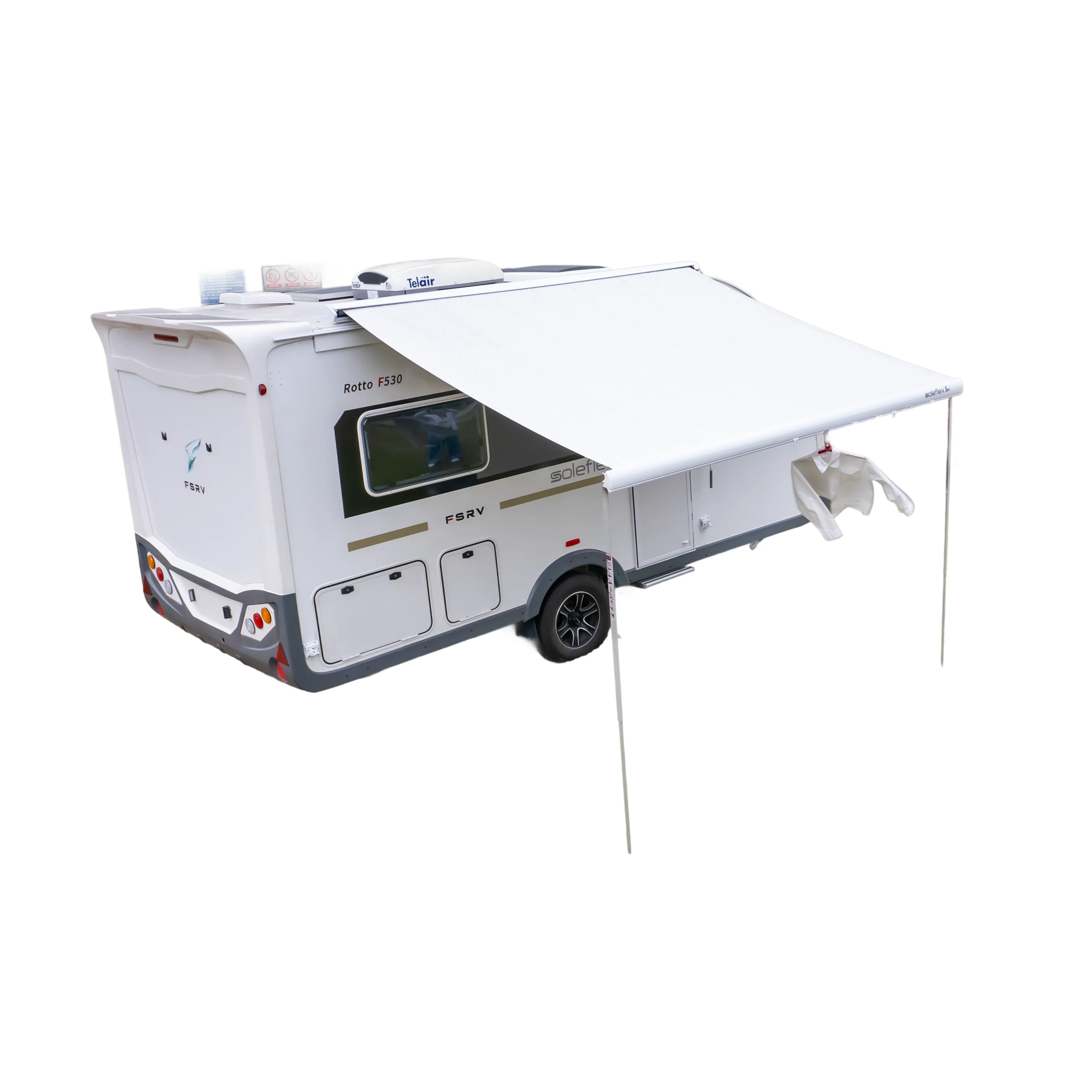 

Factory Direct Sales of Electric Aluminum Alloy Durable and Lightweight Top-mounted RV Sunshades,Custom Size