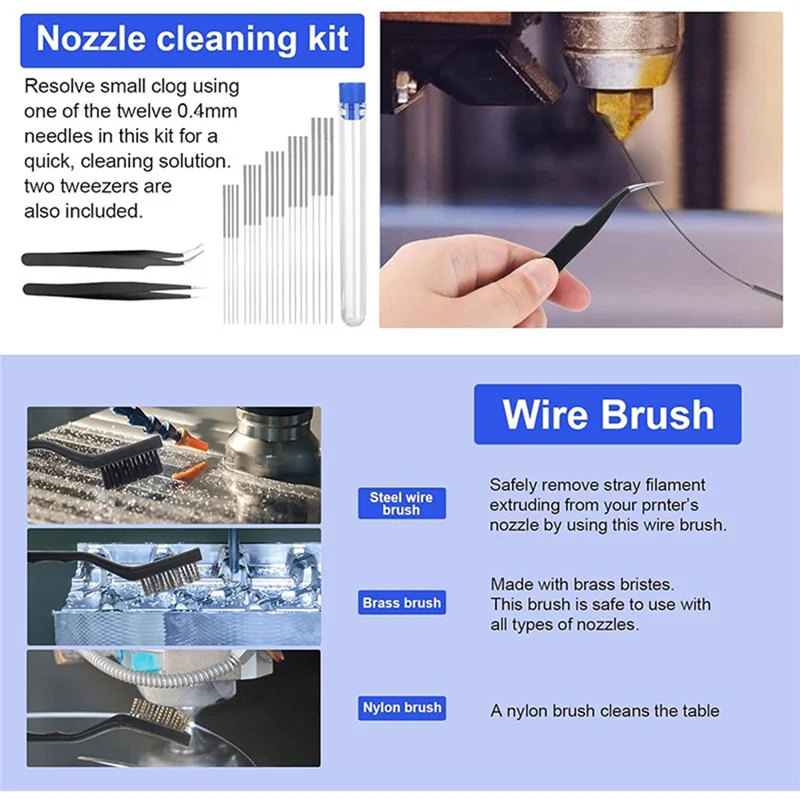 3D Printer Polishing Tools 3D Printing Tool Kit For Finishing 3D Model File Cutter Scraper