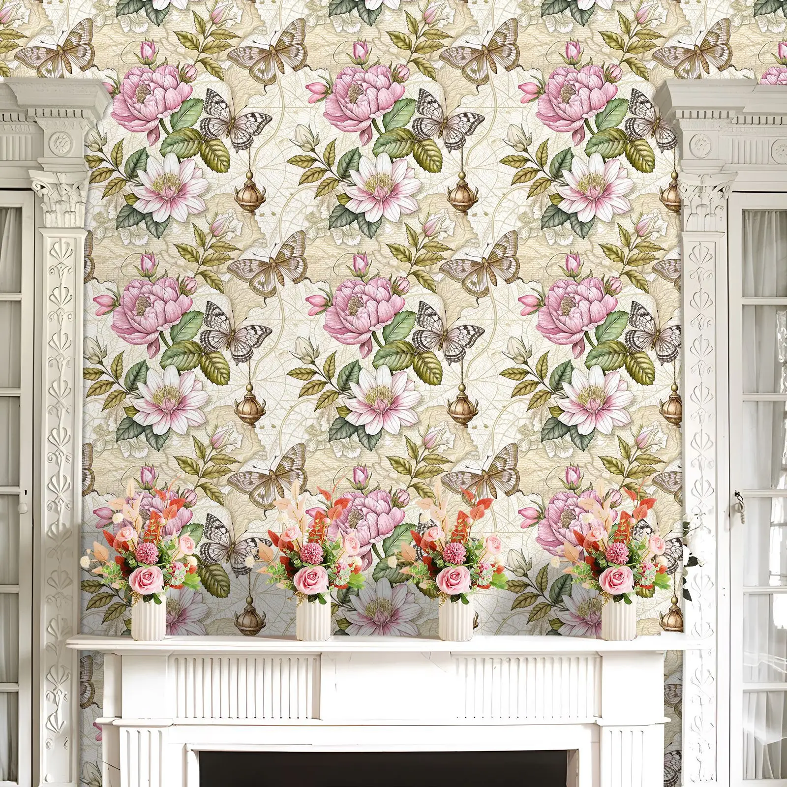 

Brick Peel and Stick Wallpaper 3D Vintage Contact Paper Self Adhesive Removable Faux Brick Texture Wallpaper for Bedroom Decor