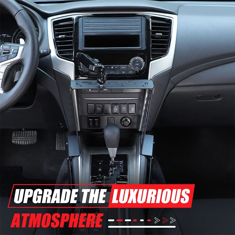 For Mitsubishi L200/Mitsubishi Triton 2019-2023 Car Phone Holder Accessories Aluminum Alloy Car Center Shift Expansion Platform