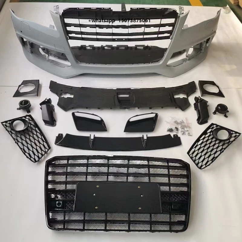 

High Quality PP Material Body Kit for A8 D4 Modified RS8 Model Include Front Bumper Grille for A8 2011-2018