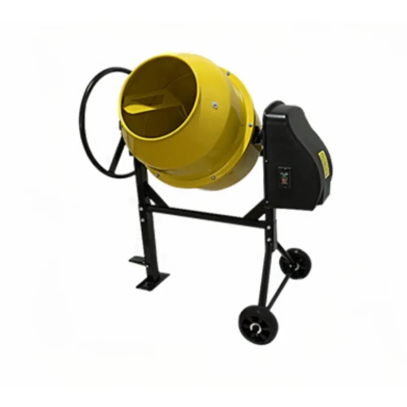 

Маленький электрический барабанный бетоносмеситель для цементного раствора, сельскохозяйственных смесей и кормов, осциллирующий многофункциональный садовый инструмент