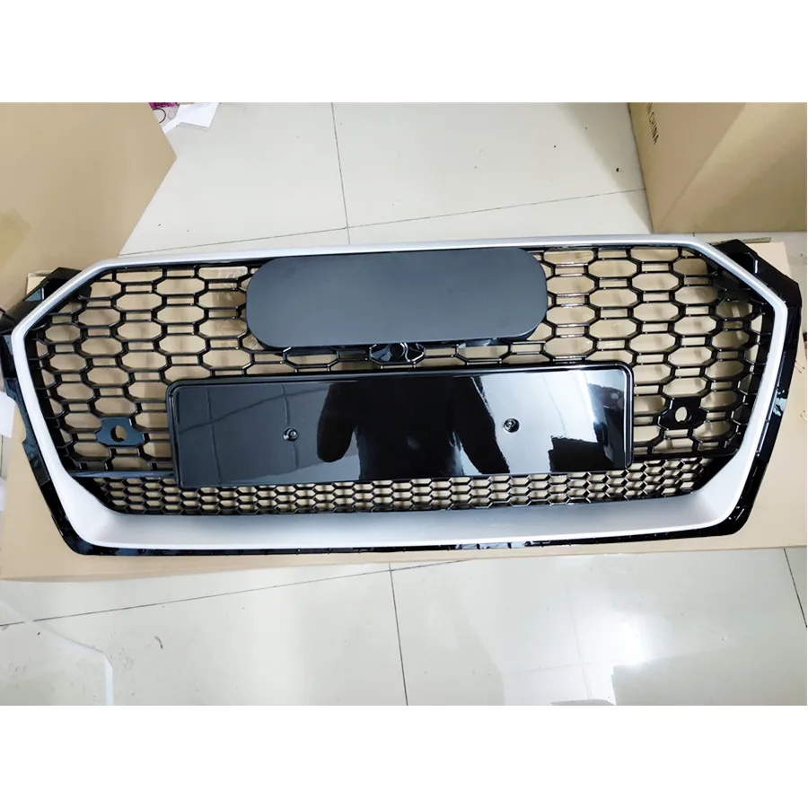 For RS5 Grill Racing Grills Front Hood Grille Car Front Bumper Grill Center Grille for Audi A5/S5 B9 2017-2020