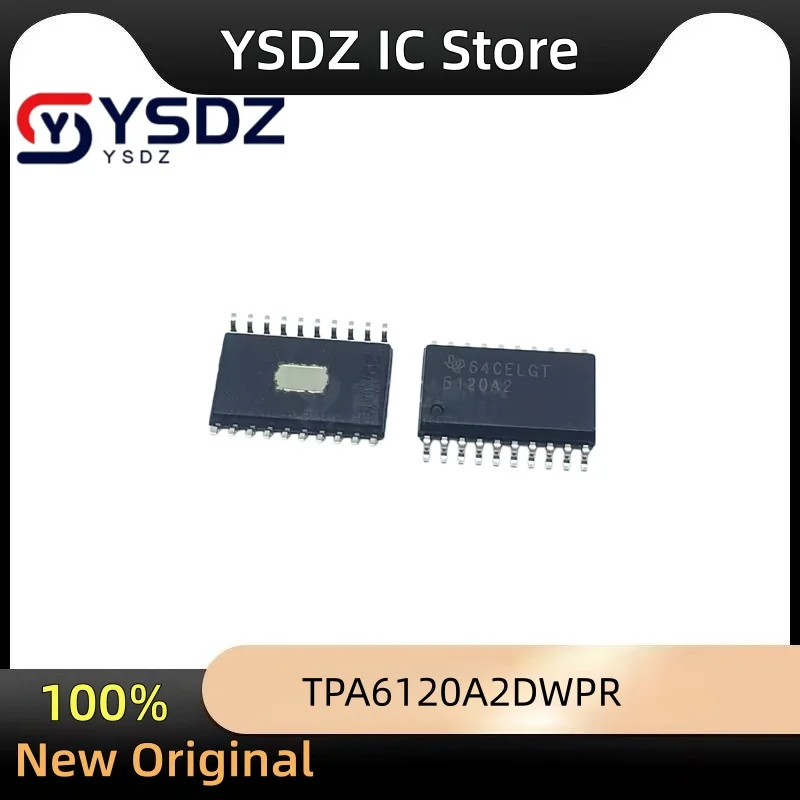 1pcs/lot TPA6120A2DWPR 6120A2 HSOP-20 TPA6120A2DWP TPA6120A2 TPA6120 Amplifier IC Headphones, 2-Channel (Stereo) Class AB 20-HSO