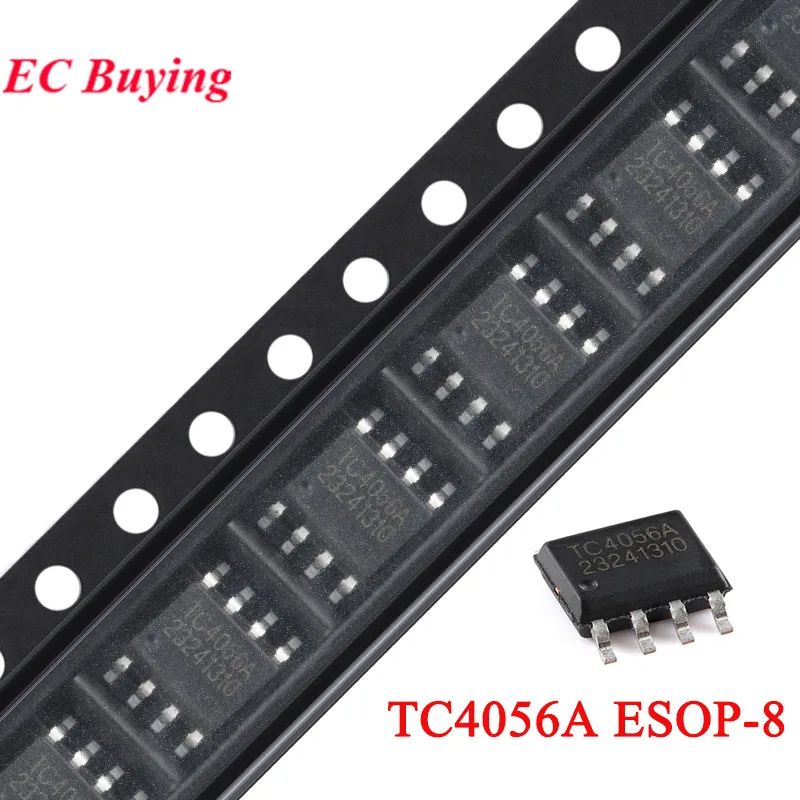 100 sztuk/1 sztuk TC4056A ESOP-8 TC4056 4056 4056A SOP8 1A liniowa ładowarka do baterii litowej IC kompatybilny z TP4056