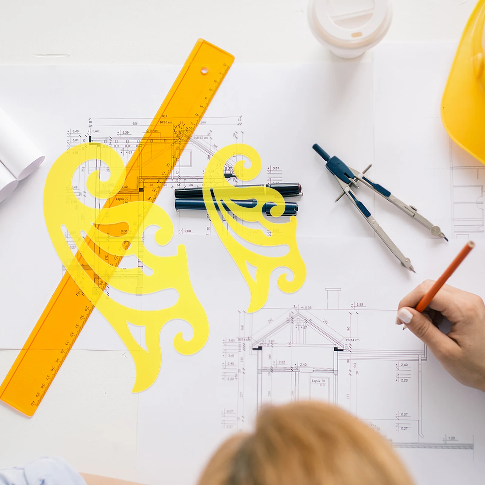 3pcs Sewing Pattern Curved Plastic Ruler For Quilting Measuring Cutting Fabric French Curve Ruler Sewing Measuring Tool For Diy