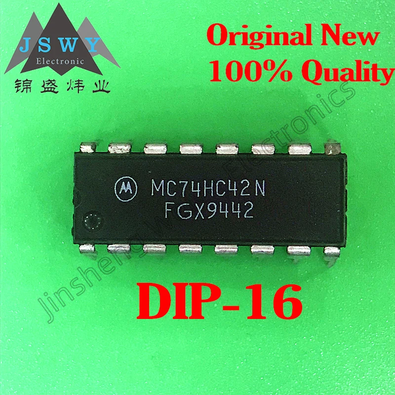 

(10/50pcs) MC74HC42N 74HC42N DIP-16/BCD to decimal decoder/logic chip/fast delivery/electronic original/new original stock