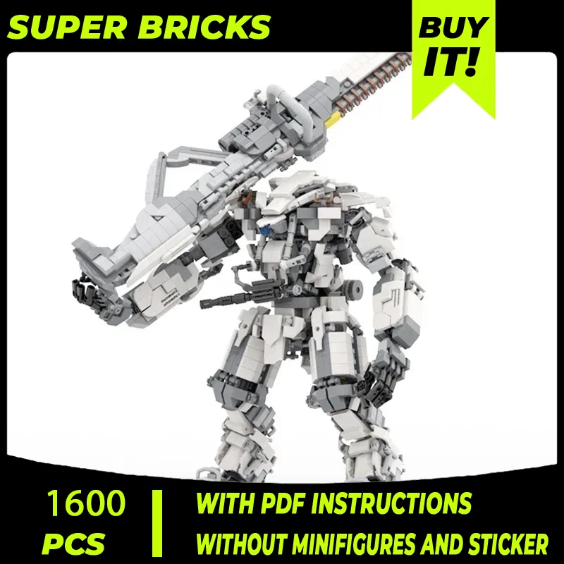 Military Game Model Moc Building Bricks Hammer Guardian Mecha Technology Modular Blocks Gifts Christmas Toys DIY Sets Assembly