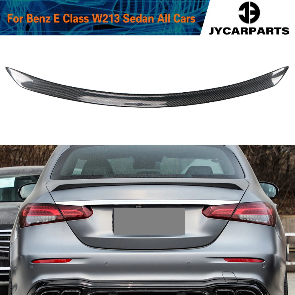 

Carbon Fiber / FRP Racing Rear Trunk Spoiler Boot Duck Lip Wing for Mercedes-Benz E-Class W213 Sedan 4-Door 2016 - 2022