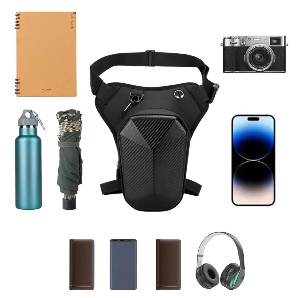 

Outdoor Thigh Bag Waterproof Motorcycle Waist Pack with Removable Leg Strap Multifunctional Leg Pouch for Cycling Hiking Camping