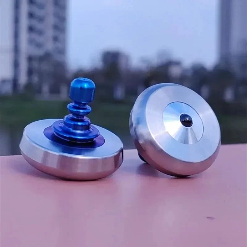 Metal girando topo giroscópio fidget spinner mão torção spinner edc brinquedos fidget escritório alívio do estresse brinquedo para adultos crianças (sem base)