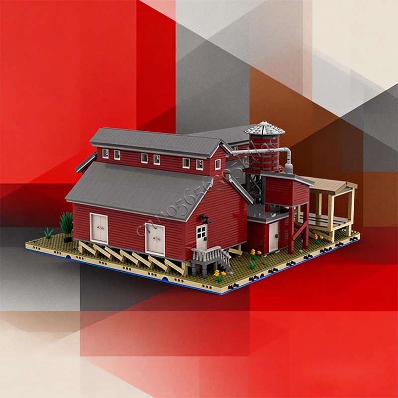 4588 PCS Medieval Sawmill Series Planing Shed 7 MOC Customize Modular Building Block Creative Design DIY Boy Holiday Toy Gifts