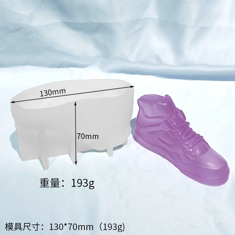 Sneakers Casual Shoes Silicone Mold Gypsum form DIY Handmade Aromatherapy Candle Ornaments Handicrafts Soap Mold Hand Gift Make