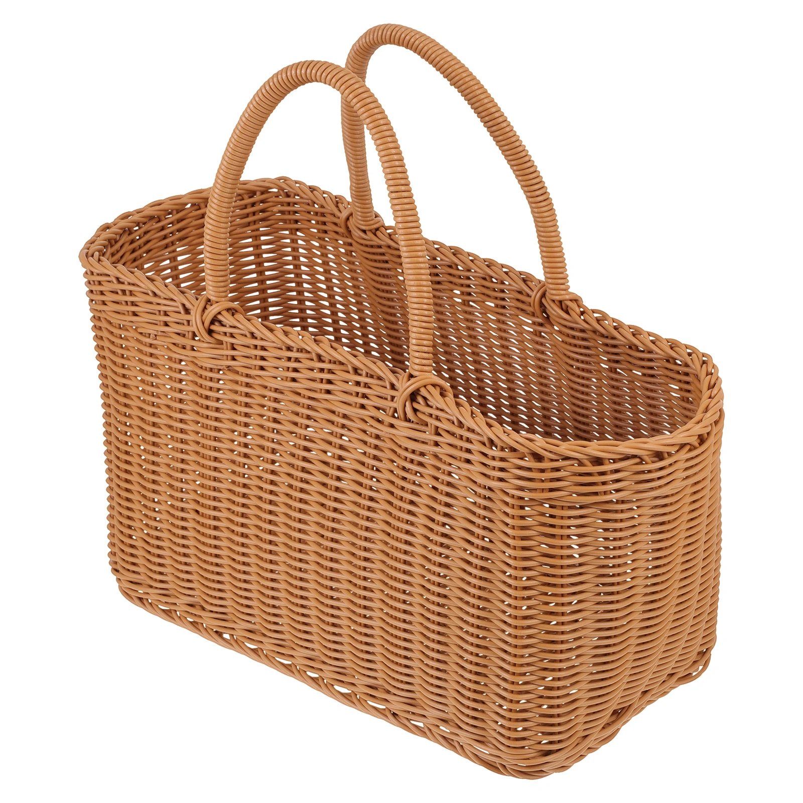 

Plastic Storage Plastic Basket Natural Style Decorative Containers for Laundry Eggs Flowers Lightweight Portable