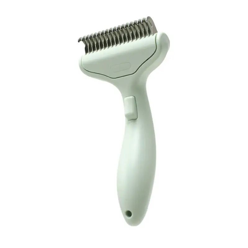 فرشاة إزالة شعر الكلاب العائمة المصنوعة من الفولاذ المقاوم للصدأ لسلالات الشعر الطويل ومشط الجرو والقطط ومنتجات العناية بالحيوانات الأليفة بتصميم منحني