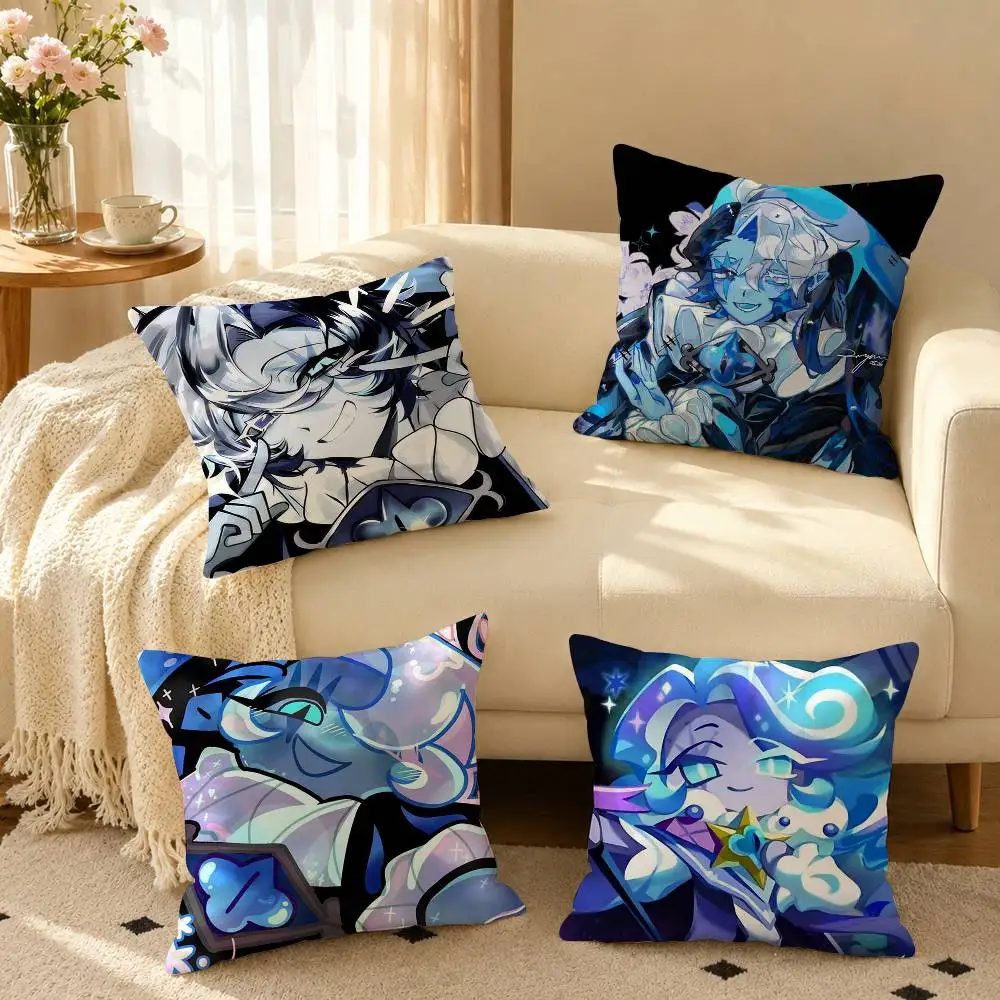 S-Shadow Milk C-Cookie  Pillow Case Square Double-Sided Sofa Cushion Cover Bedroom Bedside Pillow