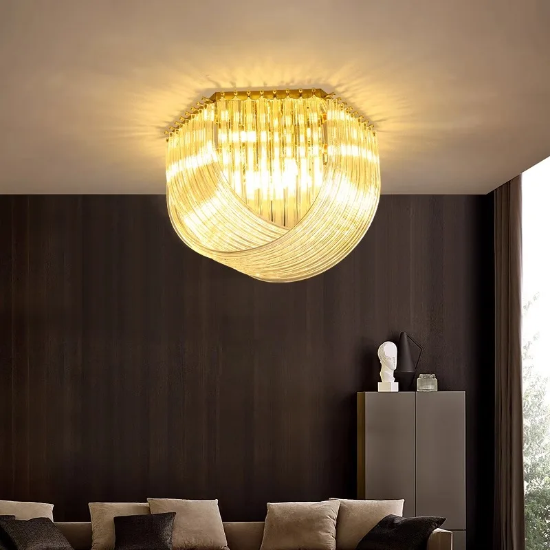 Modern Home Decoration Ceiling Lamps Dimmable LED Lustres Indoor for Dining Room，Glass Hanging Lights New Lamparas Nordic Design