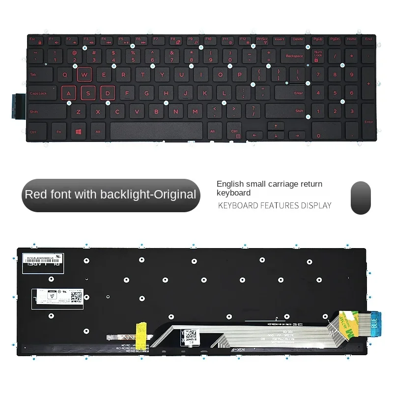 Replace Suit For Dell 15 7566 5567 7567 5570 5568 G3 3579 3779G5 5587 Laptop Keyboard With backlight