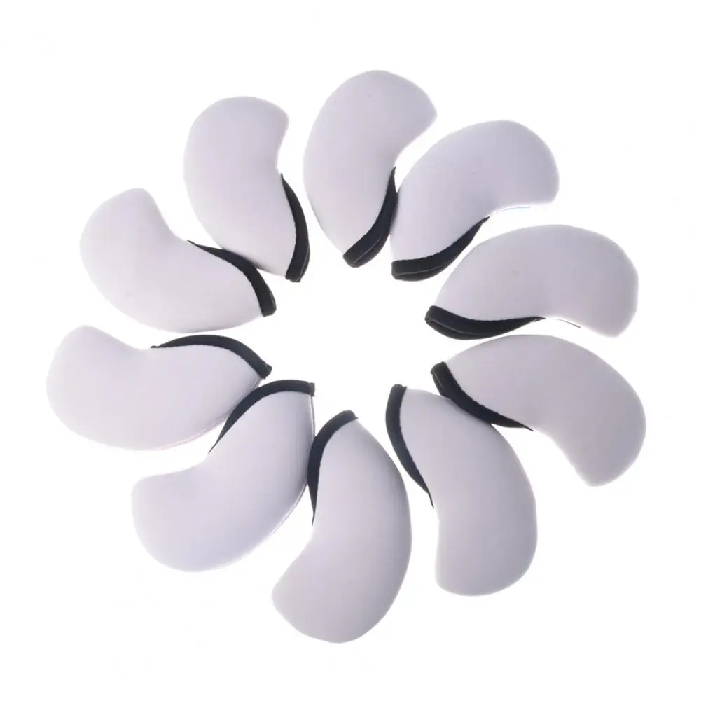Golf Club Head Cover 10pcs Waterproof Neoprene Golf Iron Club Covers Numbered Wedge Headcovers Protective Golf Club Accessories