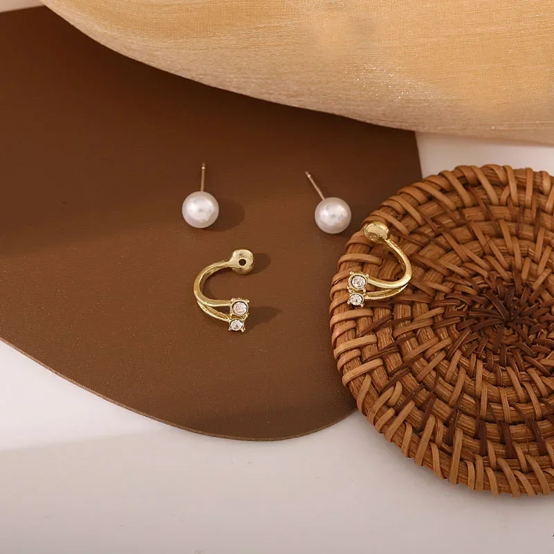 النسخة الكورية الجميلة من الأقراط المتخصصة تصميم عالية الجودة الشعور لزوج من 2025 أقراط مزاجه الموضة الجديدة الإناث #5