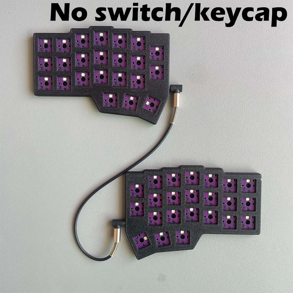 CHOC Corne Laag profiel gesplitst mechanisch toetsenbord Bedraad Hot-swap Kaih Chocalate V1/V2 Schakelaar Bedraad RGB VIAL Programmeerbaar
