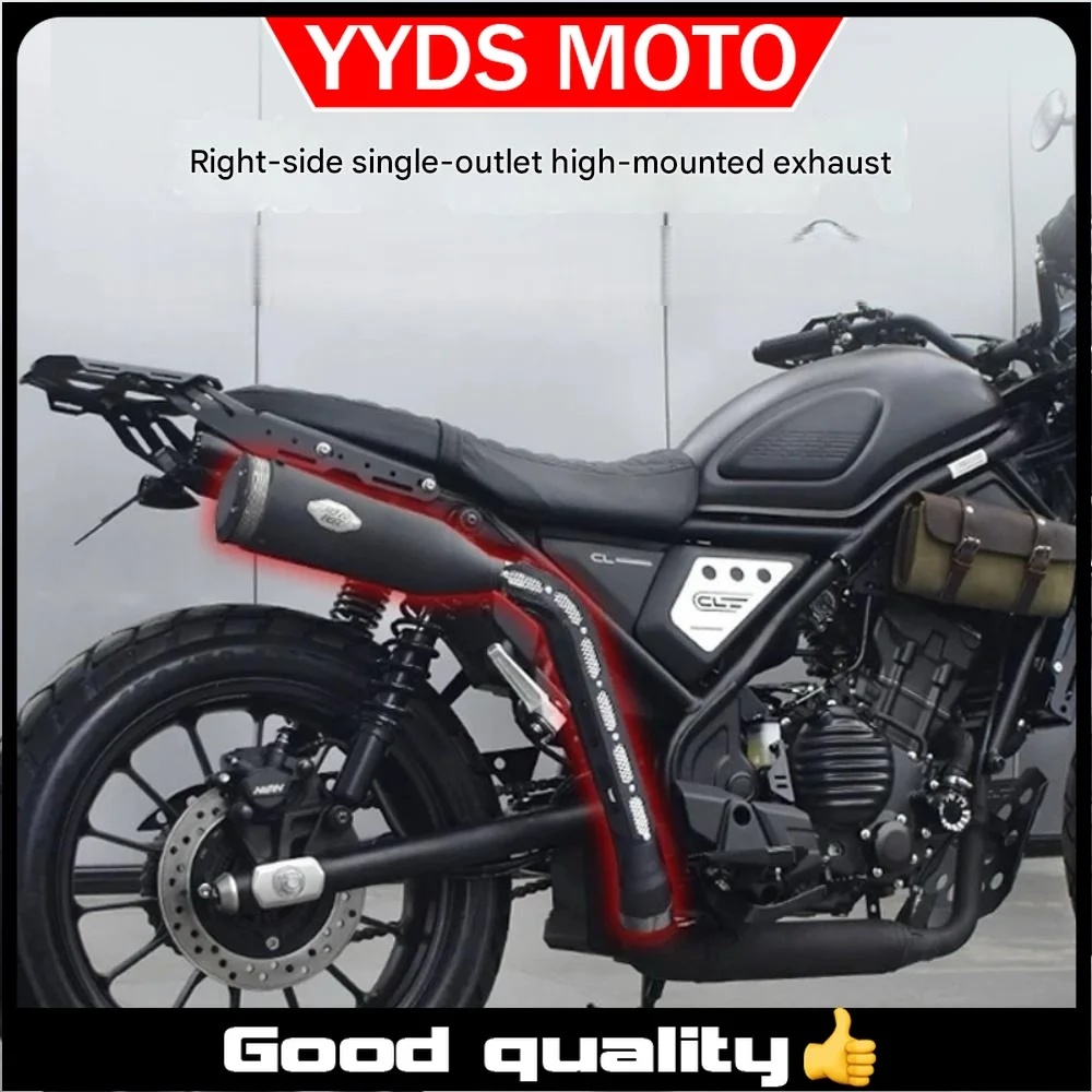 

【Good quality】For Honda CL300, high-mounted exhaust pipe, single outlet on the right side.