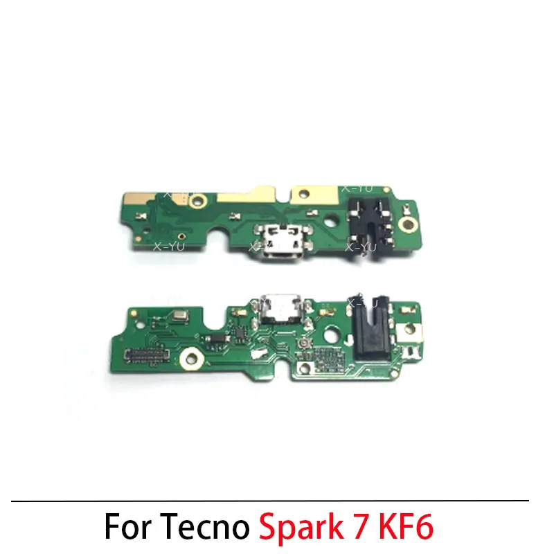 For Tecno Spark 2 3 4 5 6 7 8 7T 8C Go Air Pro KC2 KC6 KF6 KD6 KD7 KE7 KC8 KF8 KG6 KF6P USB Charging Board Dock Port Flex Cable