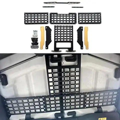Overhead Roof Rack Cargo Storage with Molle Panel Interior Shelf for Jeep Wrangler JL 20182023 and Gladiator JT 20182023 Durabl 8 best sales jeep jl storage - №3