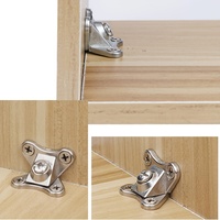 30Pcs/set zinc alloy butterfly corner bracket, removable corner bracket, with screws - support connectors for furniture, drawers